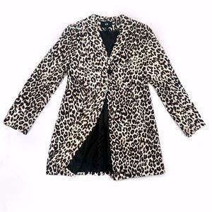 H&M Leopard Print Trench Coat